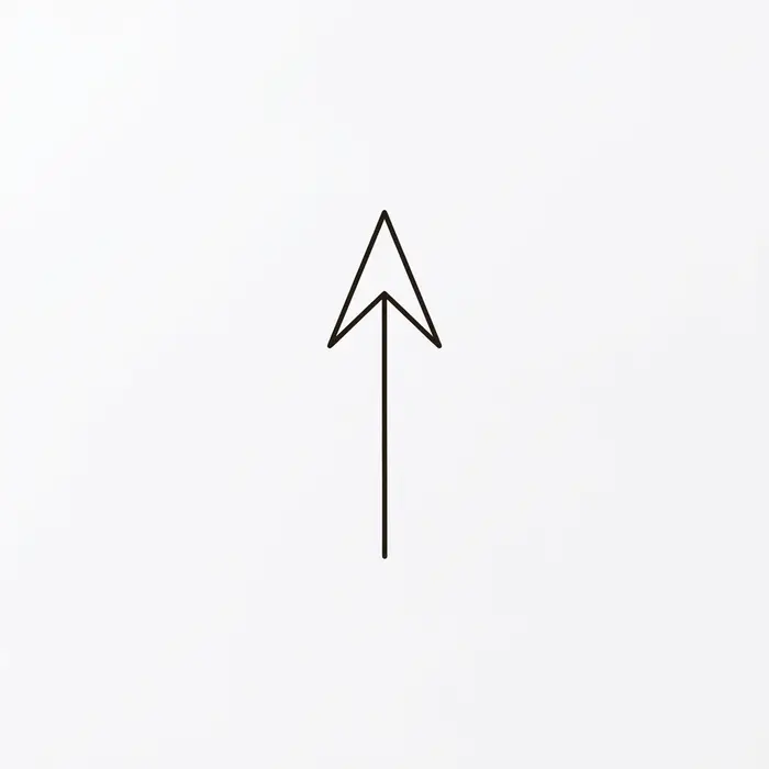 Upward Arrow, Tattoo Design
