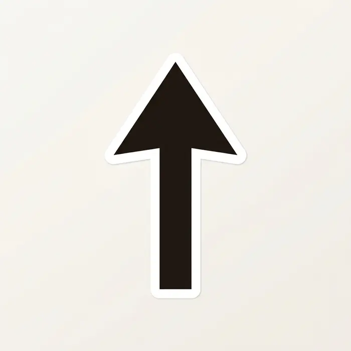 Bold Arrow, Sticker Design