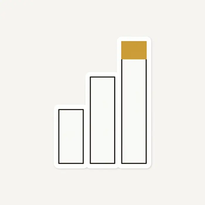 Rising Bars, Sticker Design
