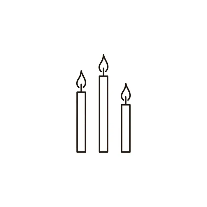 Three Candles, Tattoo Design