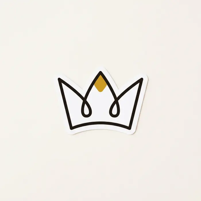 Gold Crown, Sticker Design