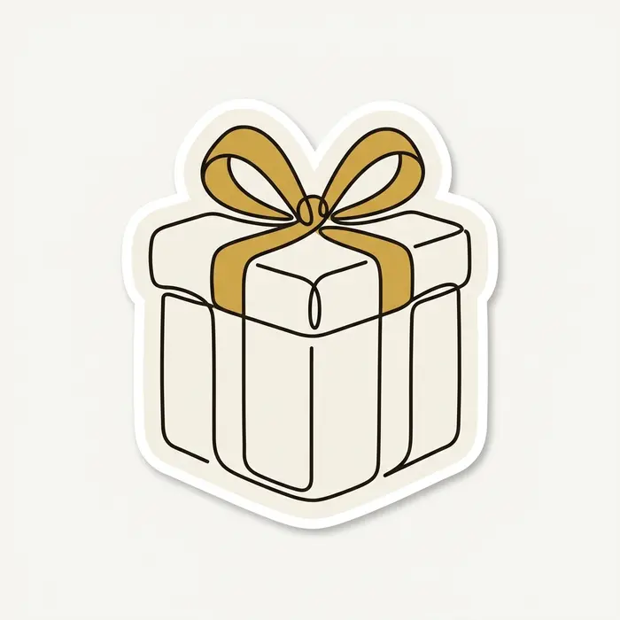 Gift Box, Sticker Design