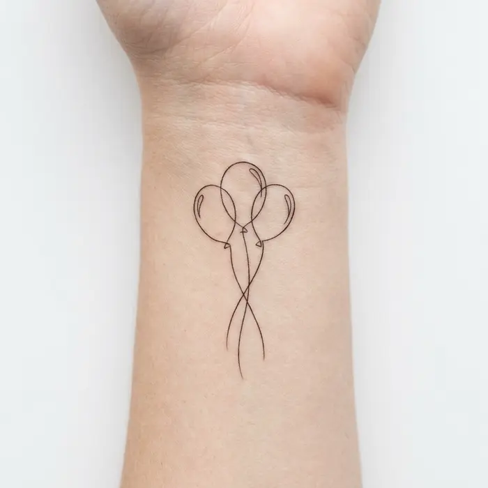 Balloon Trio, Tattoo Design