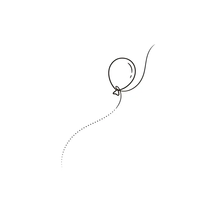 Escaping Balloon, Tattoo Design