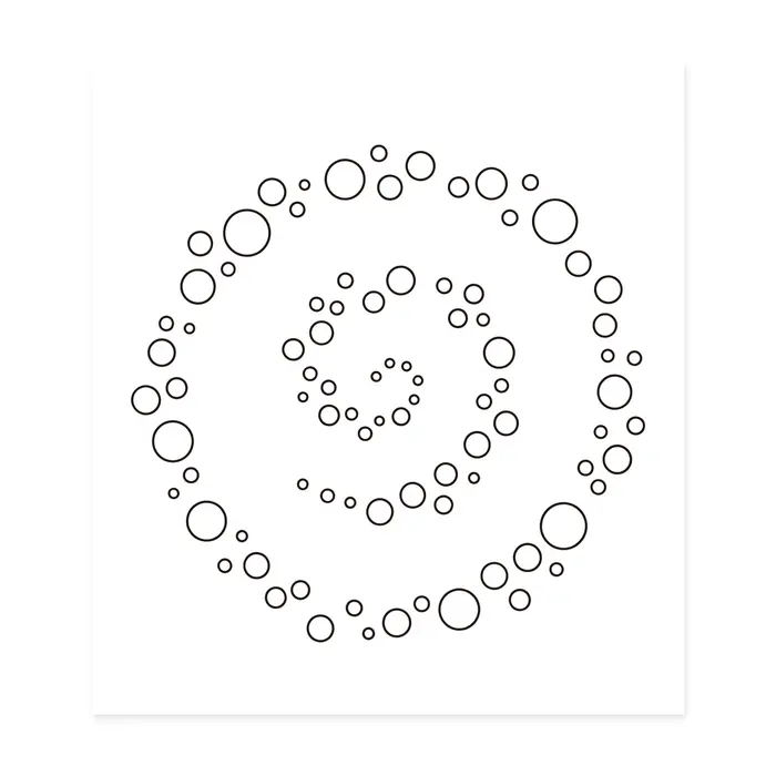 Confetti Spiral, Tattoo Design