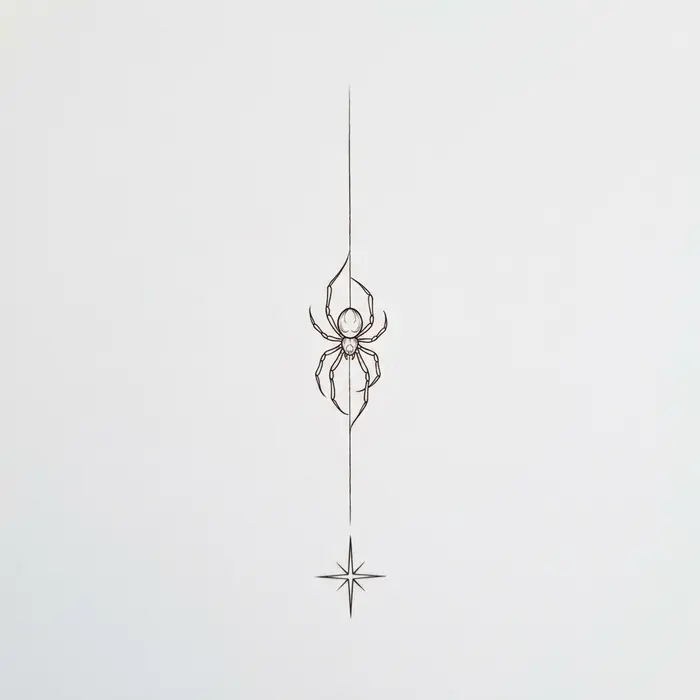 Spider and Star, Tattoo Design