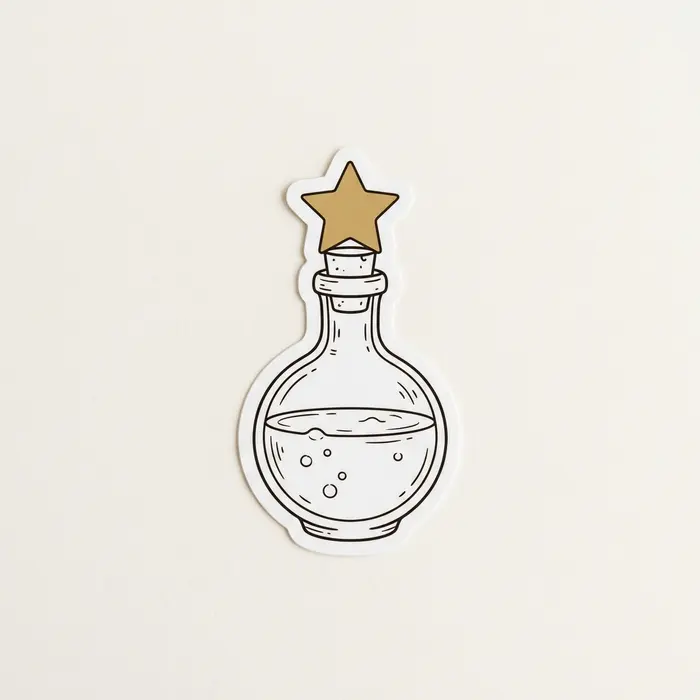 Potion Bottle, Sticker Design