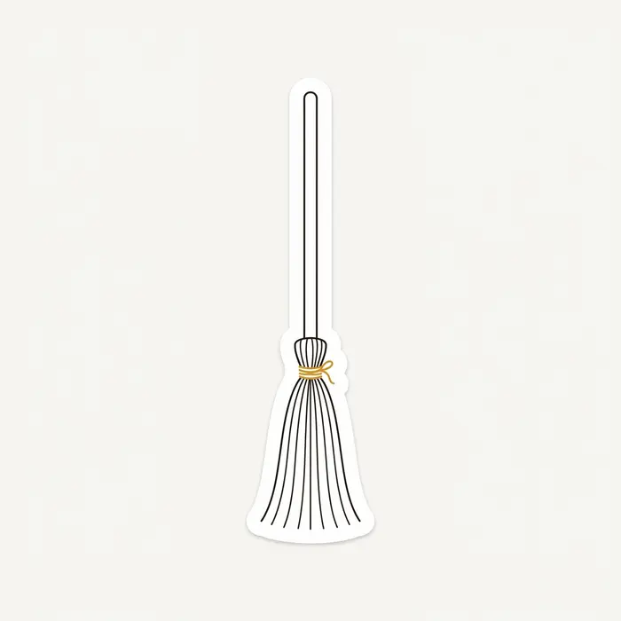 Broom, Sticker Design