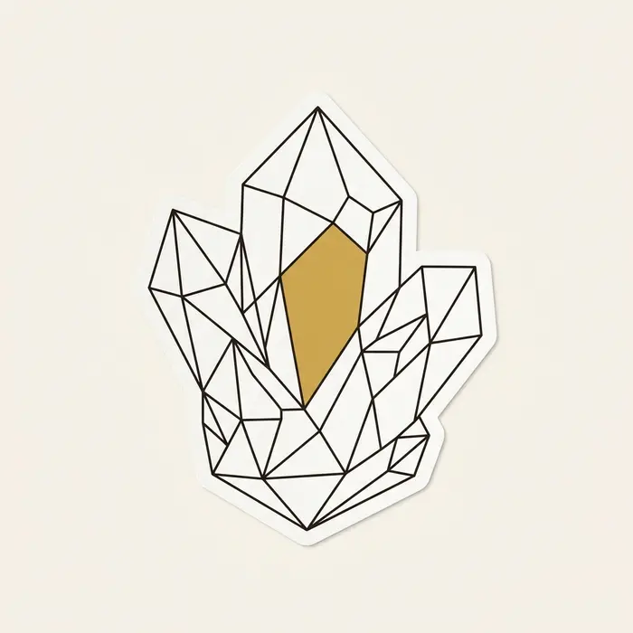 Crystal, Sticker Design