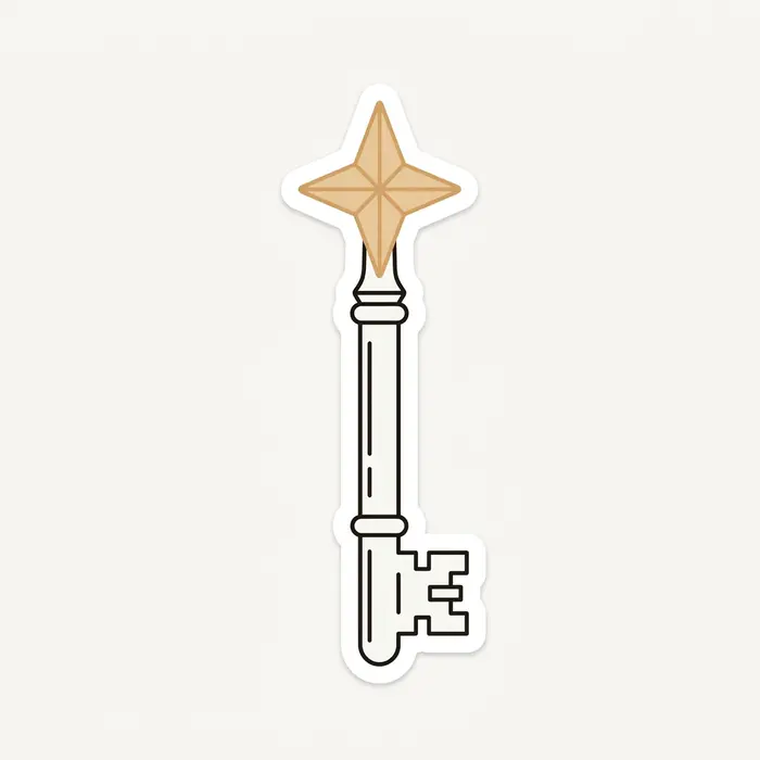 Star Key, Sticker Design