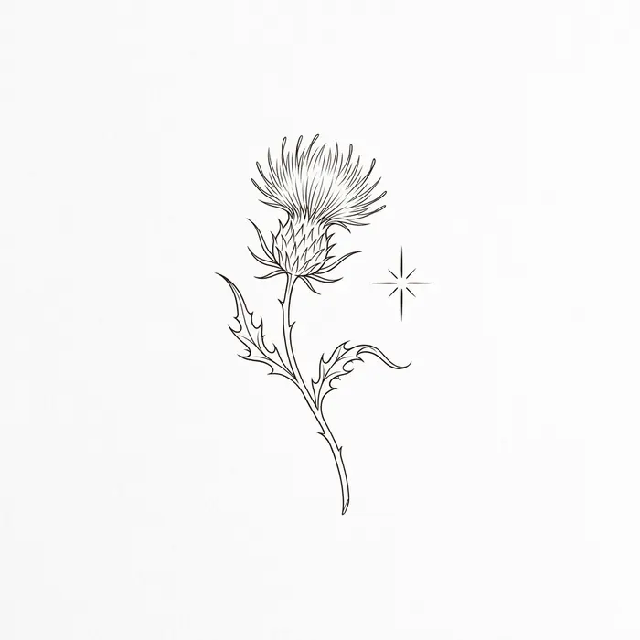 Thistle, Tattoo Design