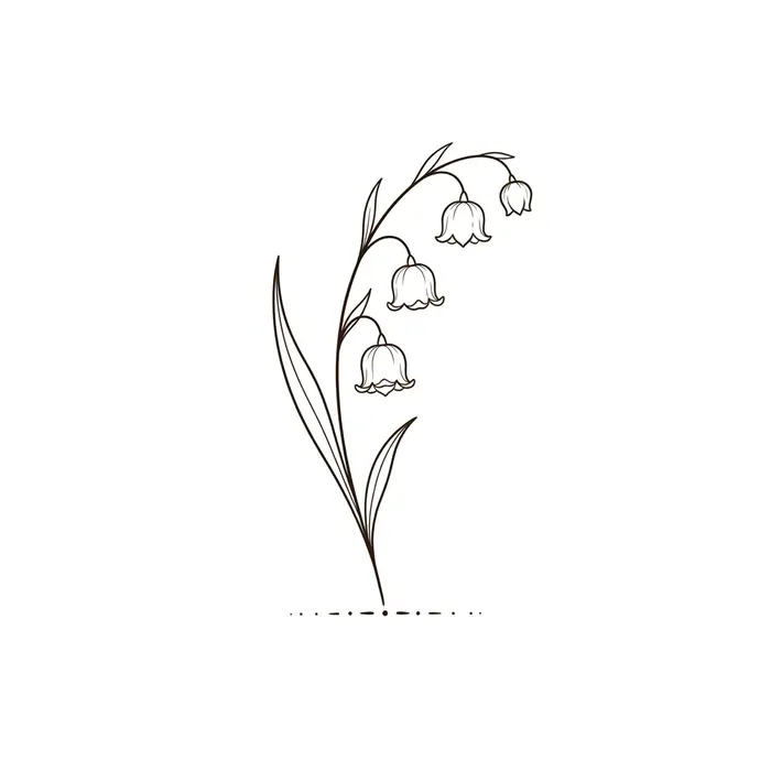 Lily of the Valley, Tattoo Design