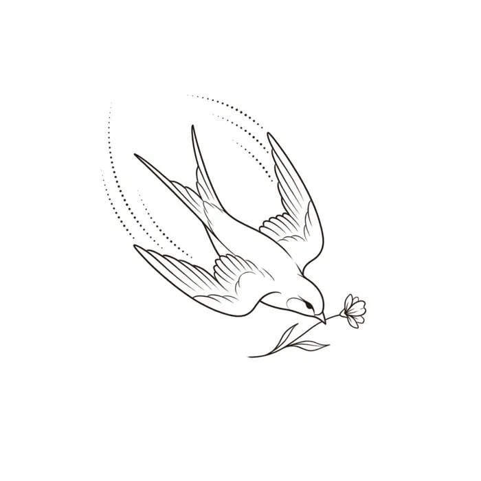 Swallow Dive, Tattoo Design