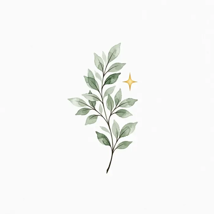 Sage Sprig, Tattoo Design