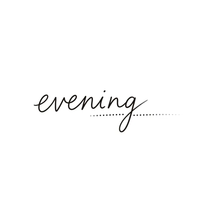 Evening, Tattoo Design