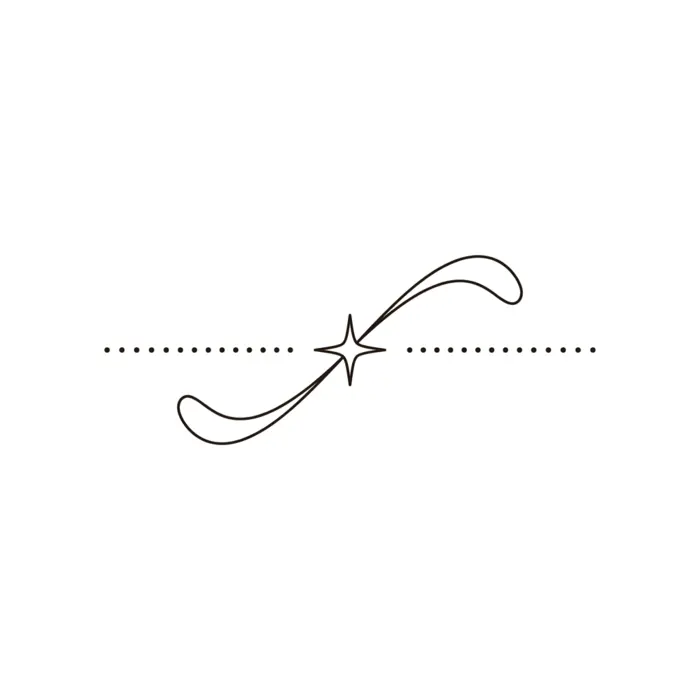 Wave and Star, Tattoo Design