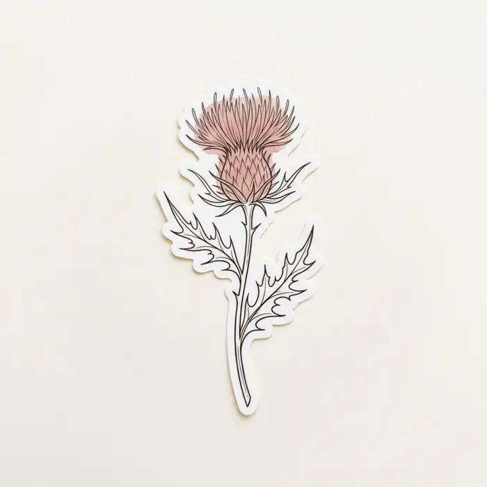 Thistle, Sticker Design