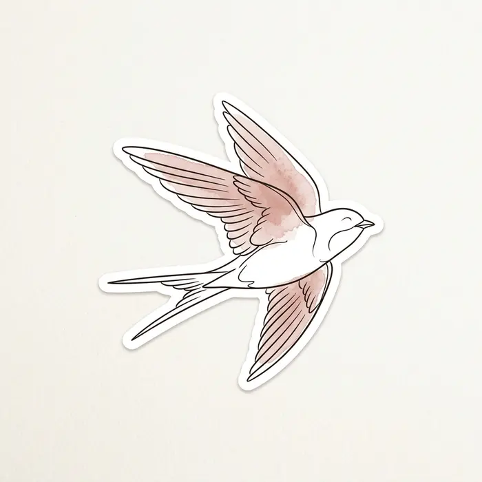 Swallow, Sticker Design