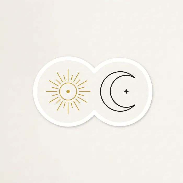 Sun and Moon, Sticker Design