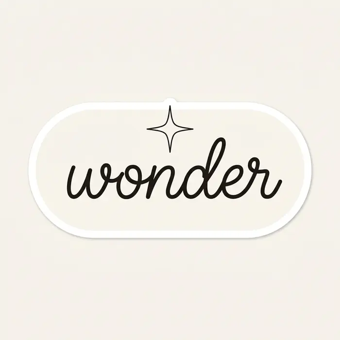 Wonder, Sticker Design