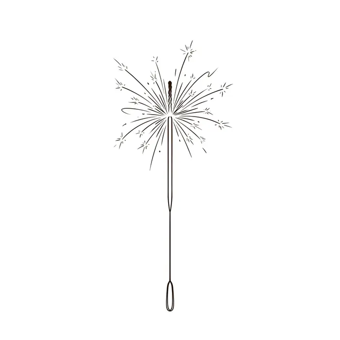 Sparkler, Tattoo Design
