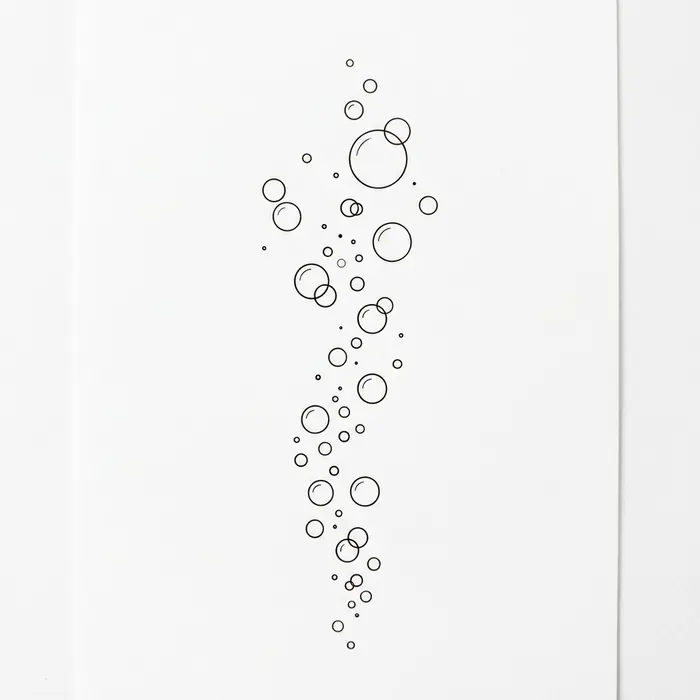 Rising Bubbles, Tattoo Design