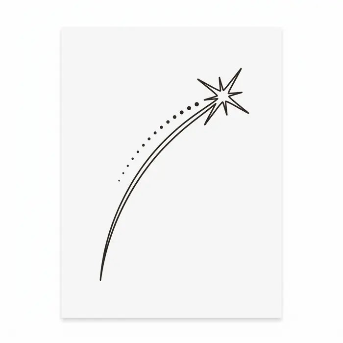 Shooting Star, Tattoo Design