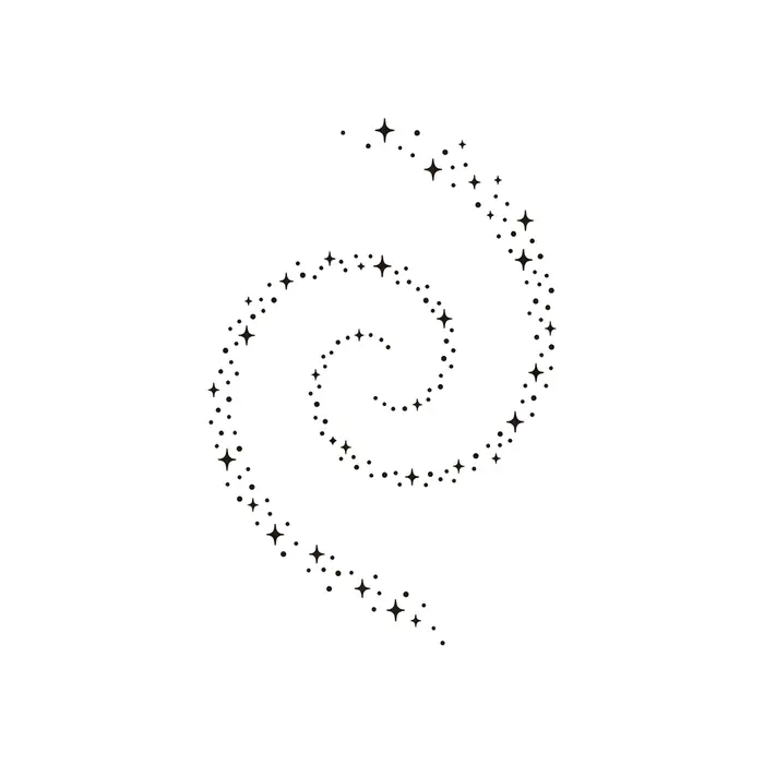 Dot Spiral, Tattoo Design