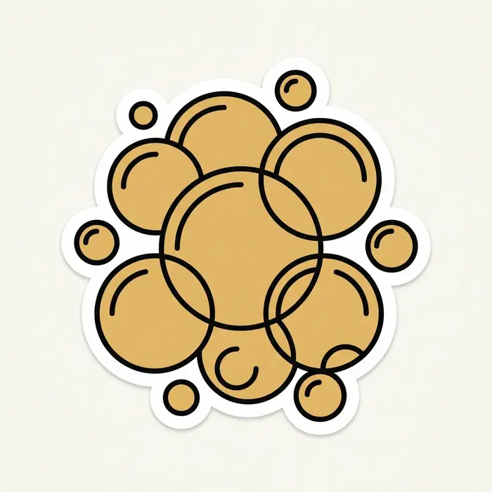 Bubble Cluster, Sticker Design