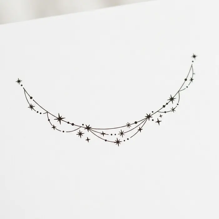 Star Garland, Tattoo Design