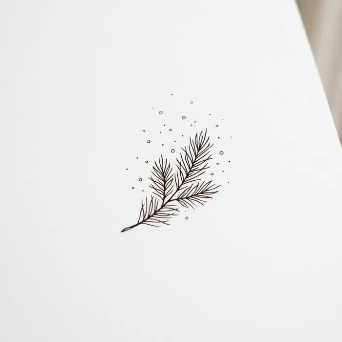 Snow and Pine, Tattoo Design