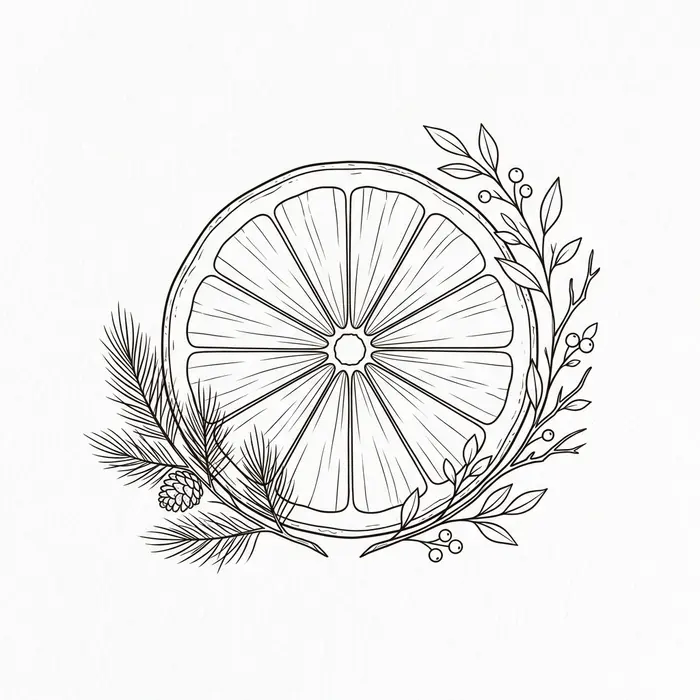 Orange Slice, Tattoo Design