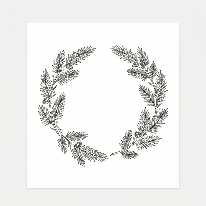 Open Wreath, Tattoo Design