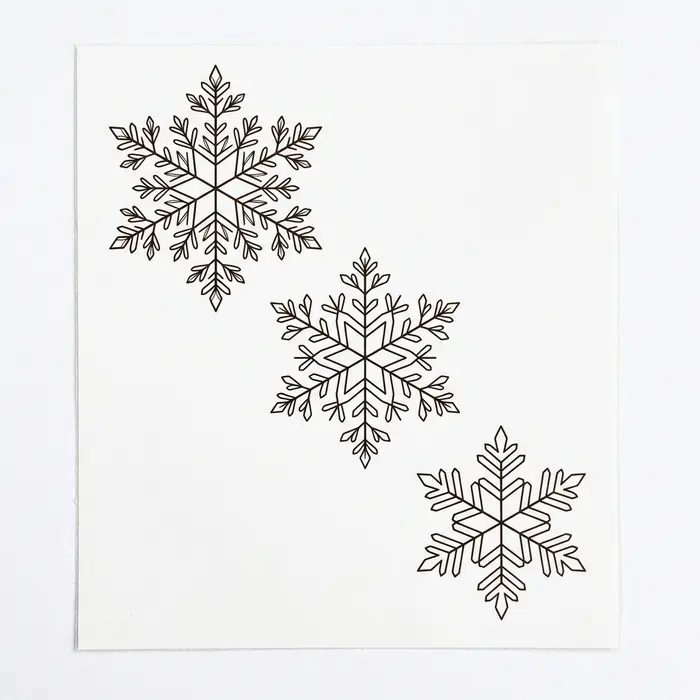 Falling Snowflakes, Tattoo Design