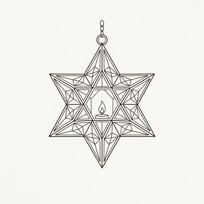 Star Lantern, Tattoo Design