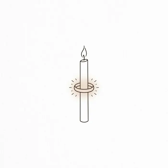 Candle Band, Tattoo Design