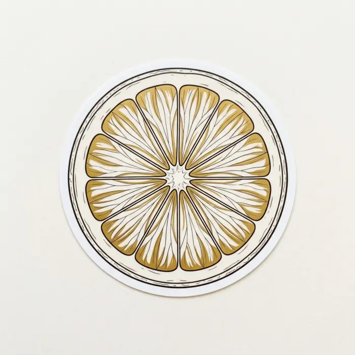 Orange Slice, Sticker Design