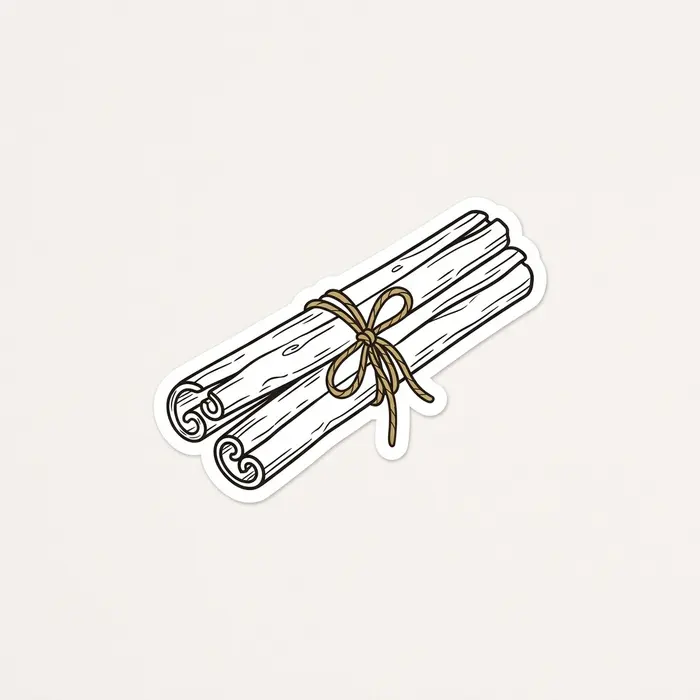 Cinnamon Sticks, Sticker Design