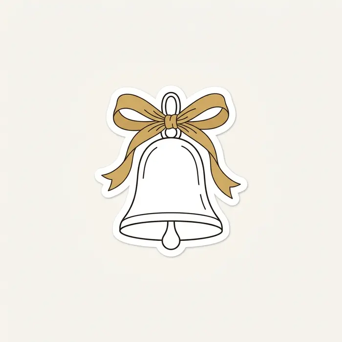 Gold Bell, Sticker Design