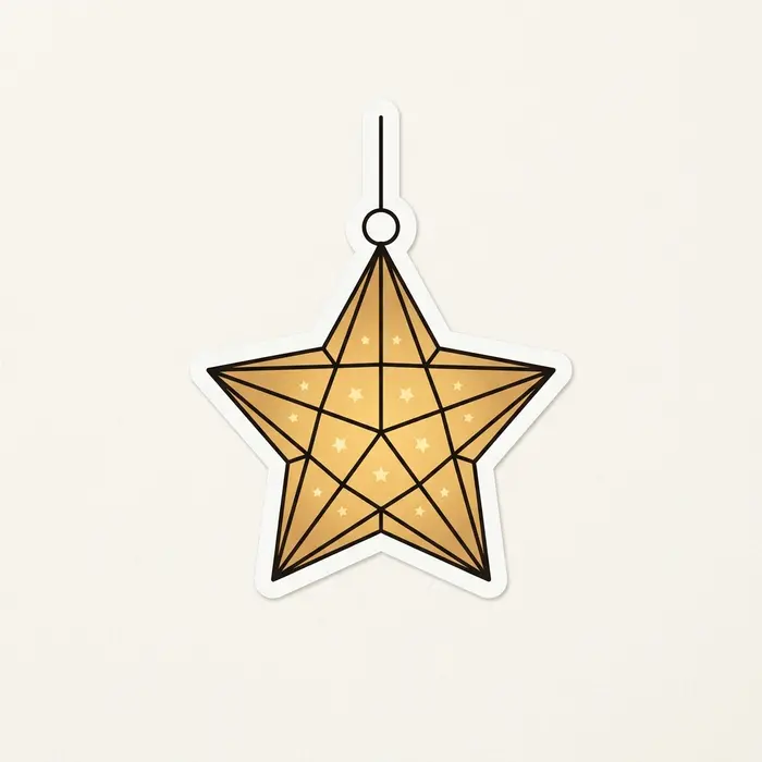 Star Lantern, Sticker Design