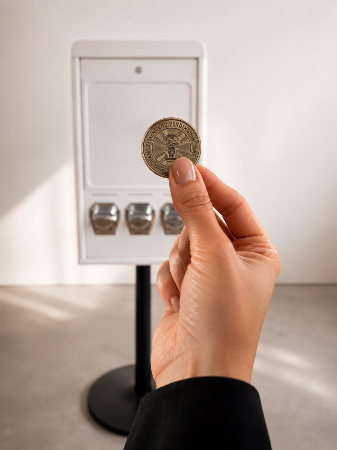 Token vor dem Automaten