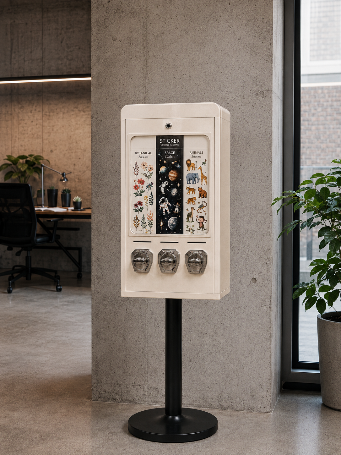 honeyquarter Automat auf dem Ständer
